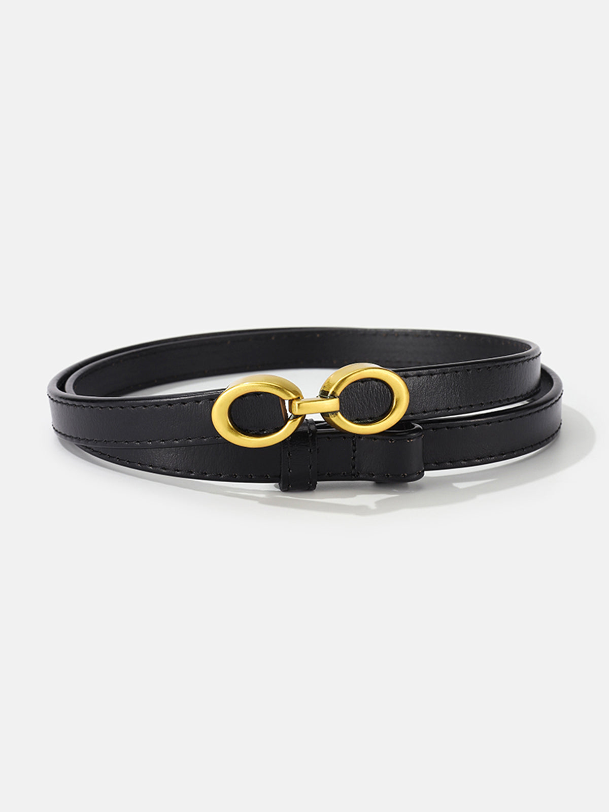 Ceinture Femme Luxe avec Boucle Dorée Élégante 3