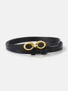 Ceinture Femme Luxe avec Boucle Dorée Élégante 3