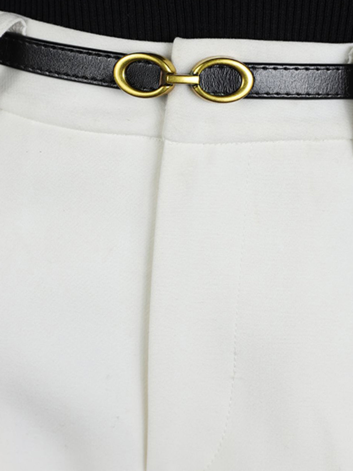 Ceinture Femme Luxe avec Boucle Dorée Élégante 4