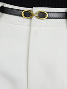 Ceinture Femme Luxe avec Boucle Dorée Élégante 4