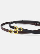 Ceinture Femme Luxe avec Boucle Dorée Élégante 5