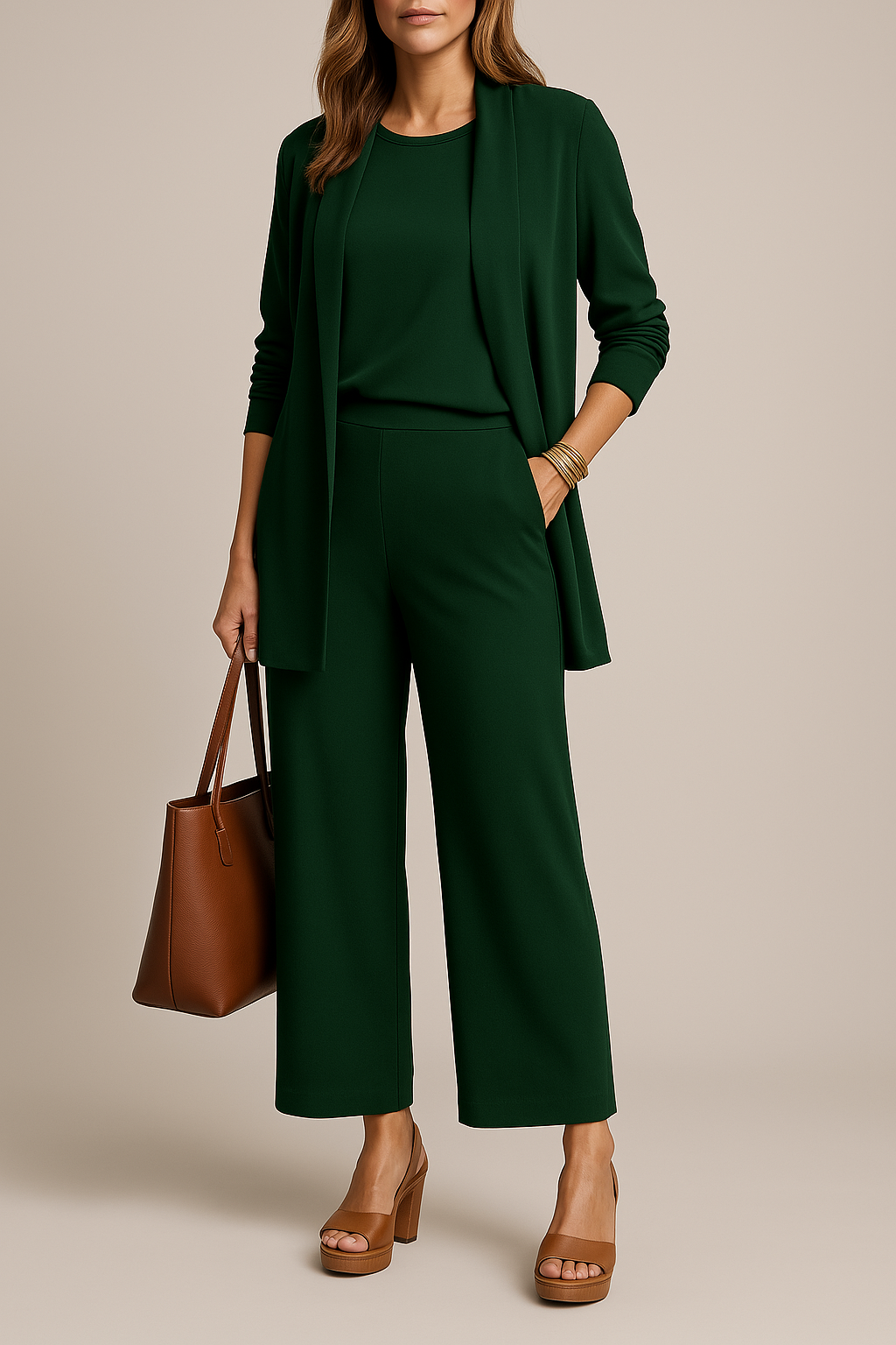 Variant image for Ensemble Tailleur Femme Élégant et Confortable-21