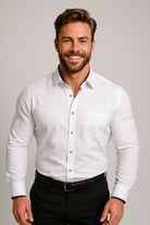 Chemise Extensible Élégante pour Hommes avec Col Montant et Confort Optimal 2