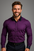 Chemise Extensible Élégante pour Hommes avec Col Montant et Confort Optimal 4