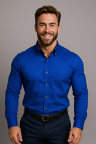Chemise Extensible Élégante pour Hommes avec Col Montant et Confort Optimal 8