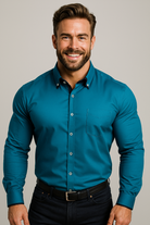 Chemise Extensible Élégante pour Hommes avec Col Montant et Confort Optimal 9