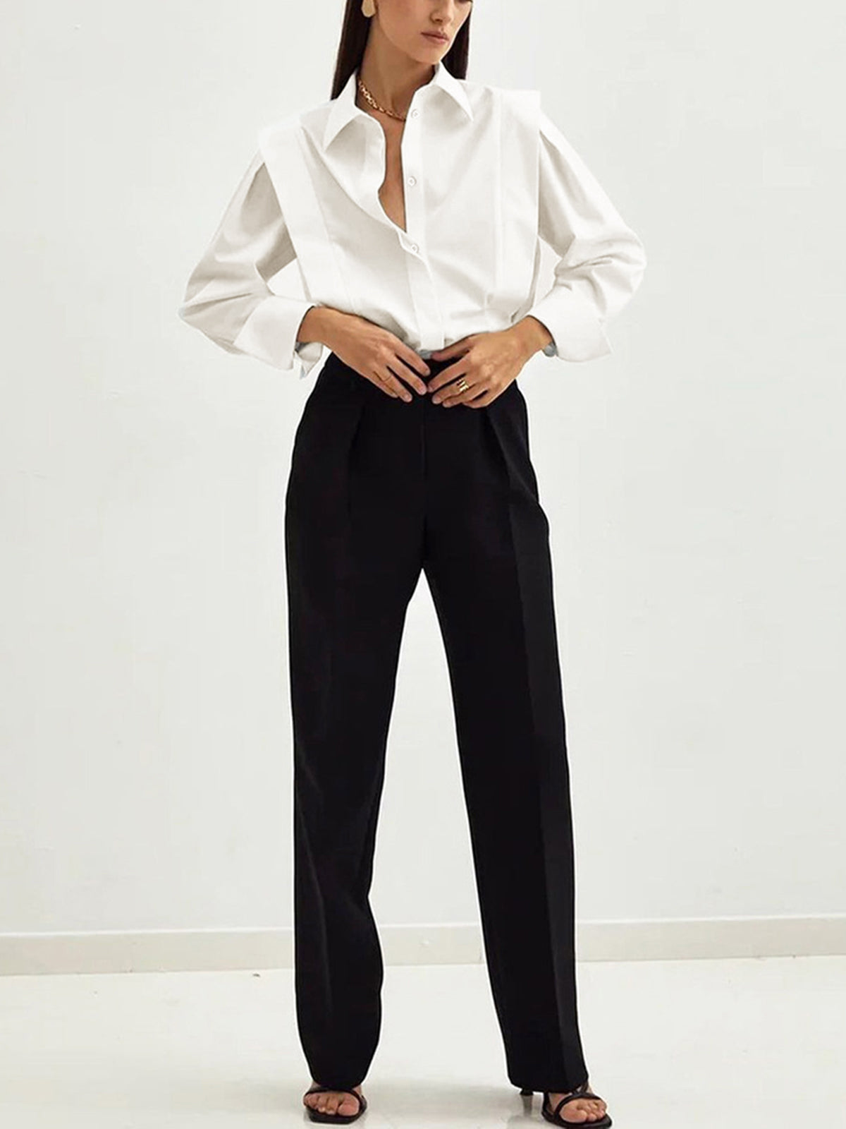 Chemise Femme – Élégance Classique en Coton Confortable pour le Quotidien et le Bureau 2