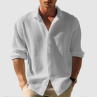 Chemise Homme Décontractée à Manches Longues au Col Élégant 4