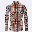 Chemise Homme en Flanelle à Carreaux – Élégante et Confortable Pour Détente Quotidienne 14