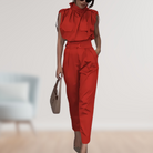 Combinaison Femme Chic Cintrée au Style Élégant 6