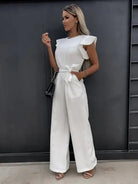 Combinaison Femme Chic à Manches Volantes pour un Style Élégant 8