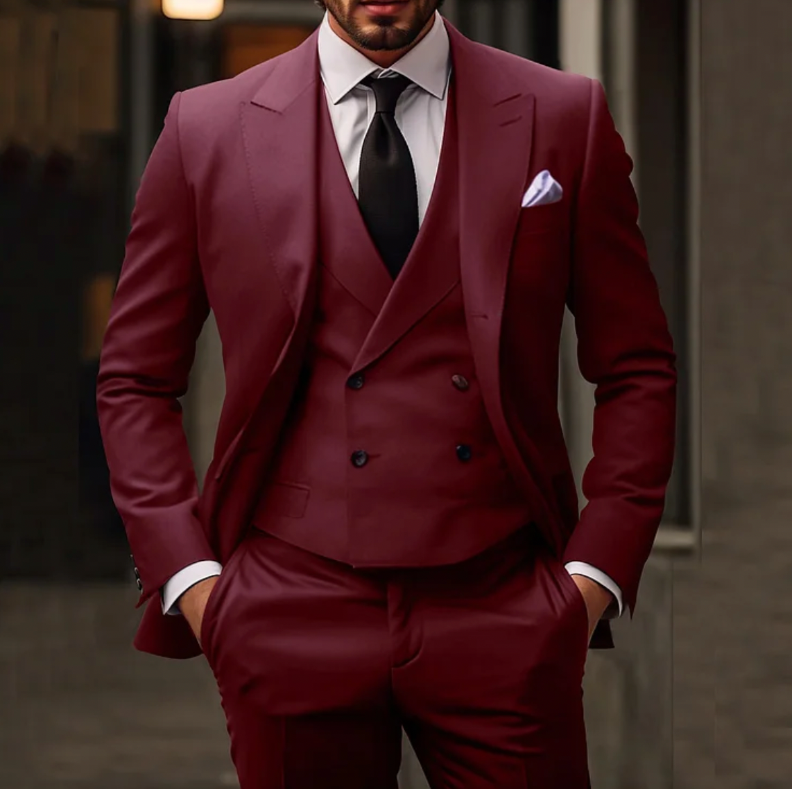Costume 3 Pièces Homme Élégant pour Un Style Sophistiqué 3