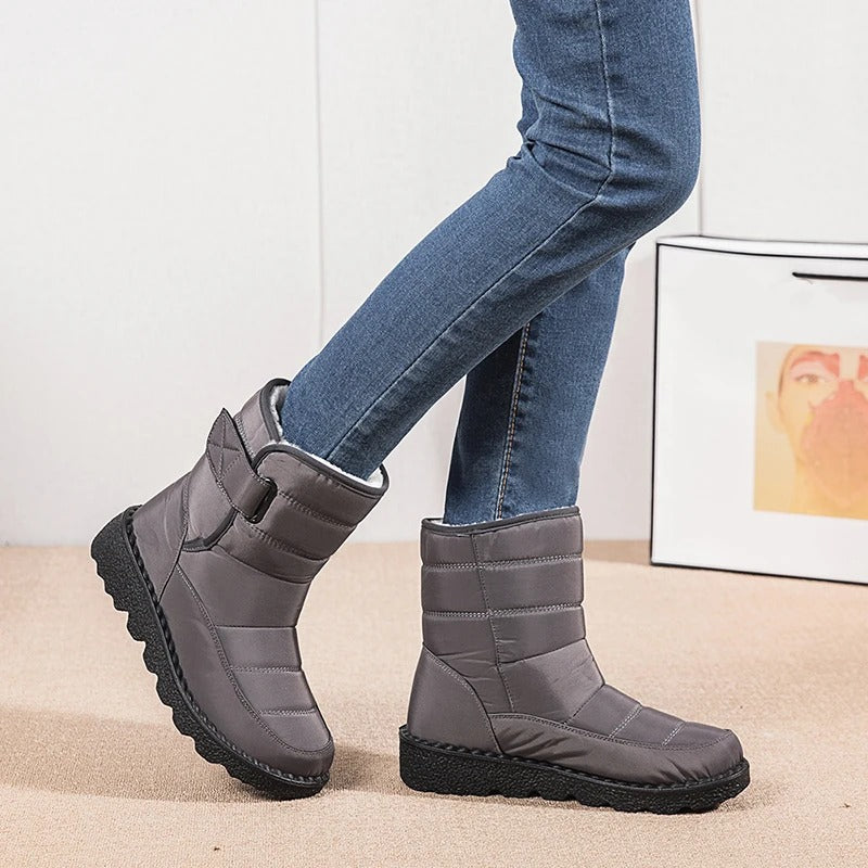 Femmes Bottes d'Hiver – Doublure en Peluche pour Confort et Chaleur 2