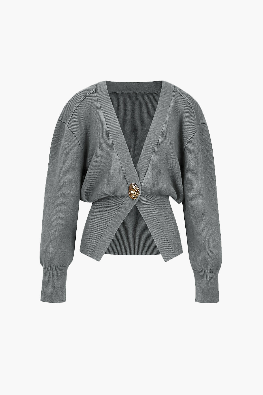 Gilet Élégant avec Détail de Bouton Doré 4