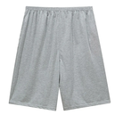 Short du pyjama homme Henri, en tissu gris clair léger et respirant, doté d’une taille élastique pour un confort optimal pendant la nuit ou à la maison.