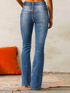 Jeans Femme Évasés Taille Haute au Style Rétro et Confort Optimal 1