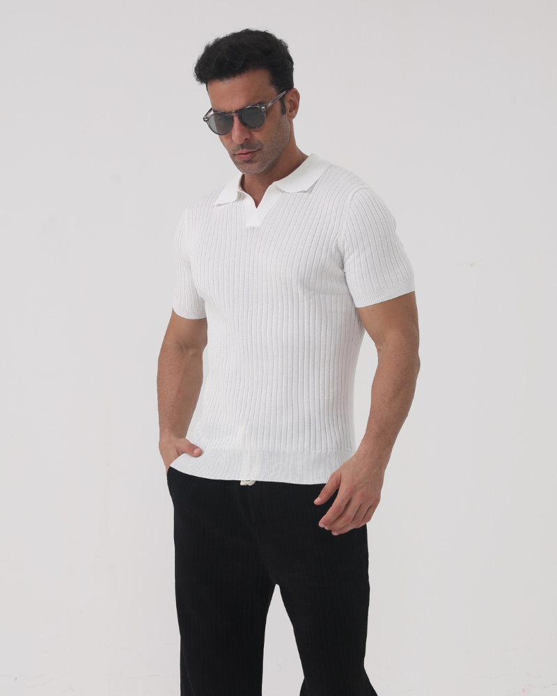 Kamil | Polo tricot homme | Élégant, léger &amp; parfait pour l’été