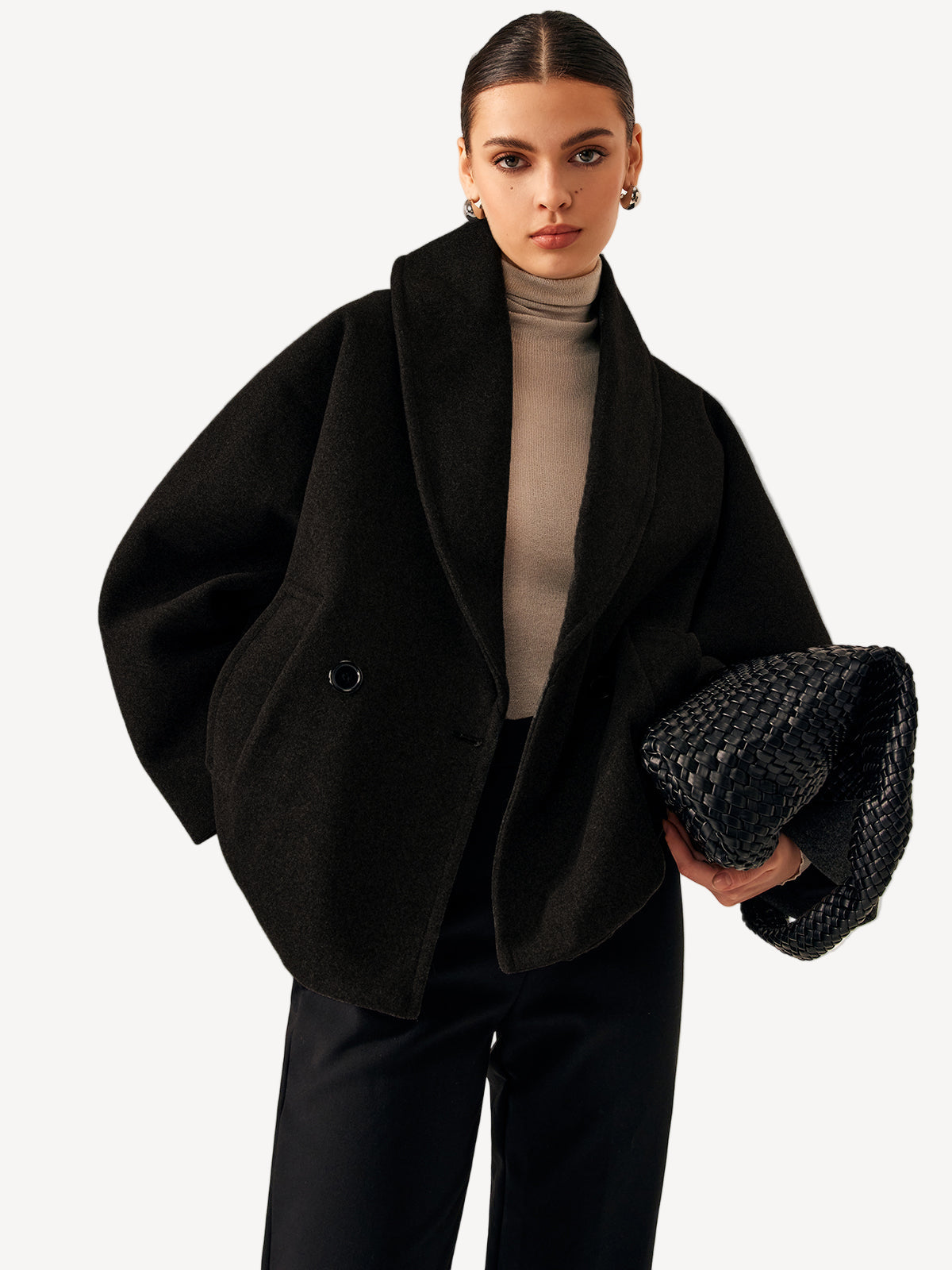 Manteau Hiver Femme Long en Tweed – Élégant et Confortable avec Poches Pratiques 6