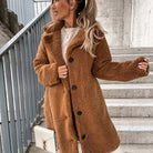 Manteau Hiver Femme Teddy Long – Élégant et Chaud pour un Style Modern et Confortable 1