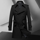 Manteau Long Élégant pour Homme au Style Britanique 1