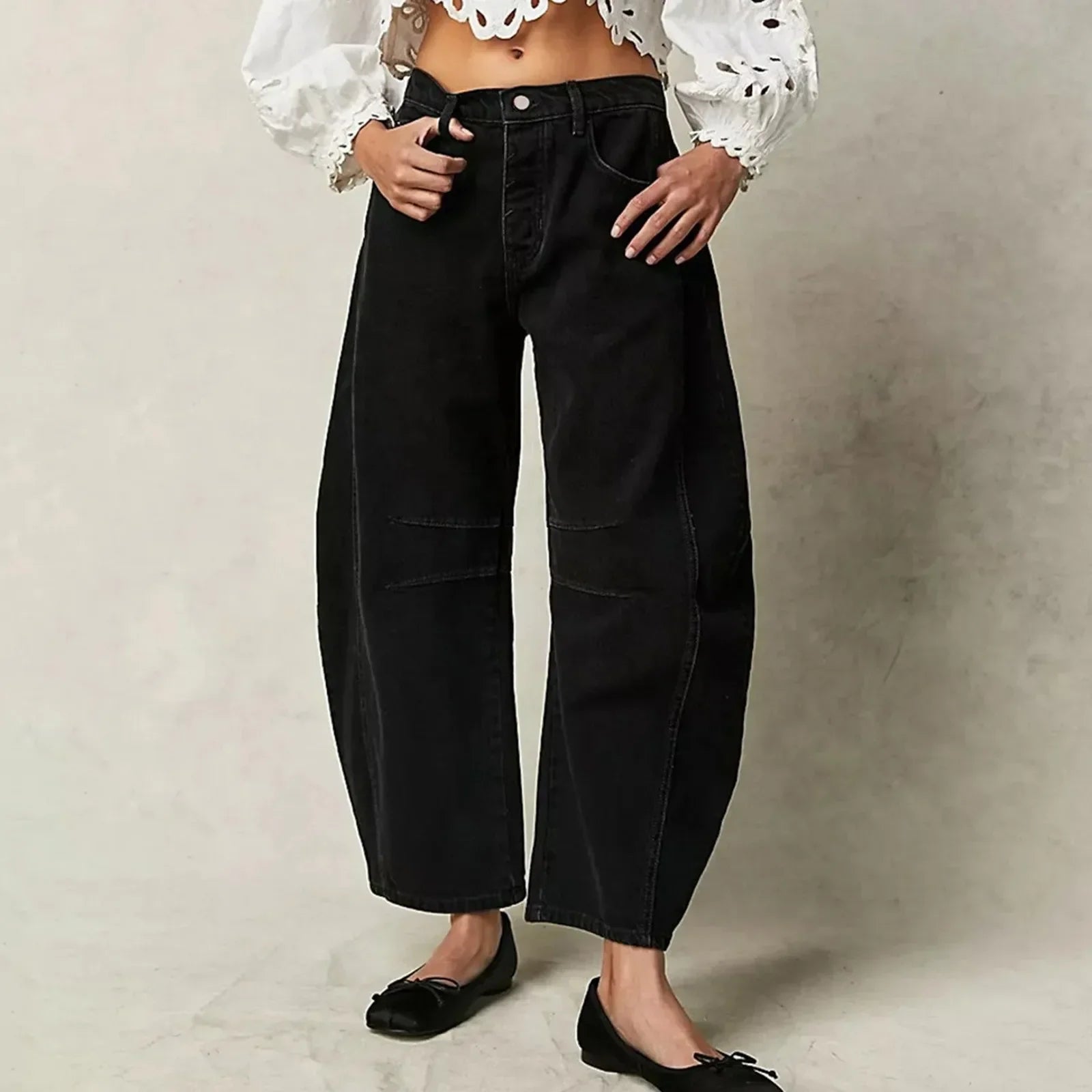 Pantalon Femme Évasé Confortable pour un Style Décontracté 5
