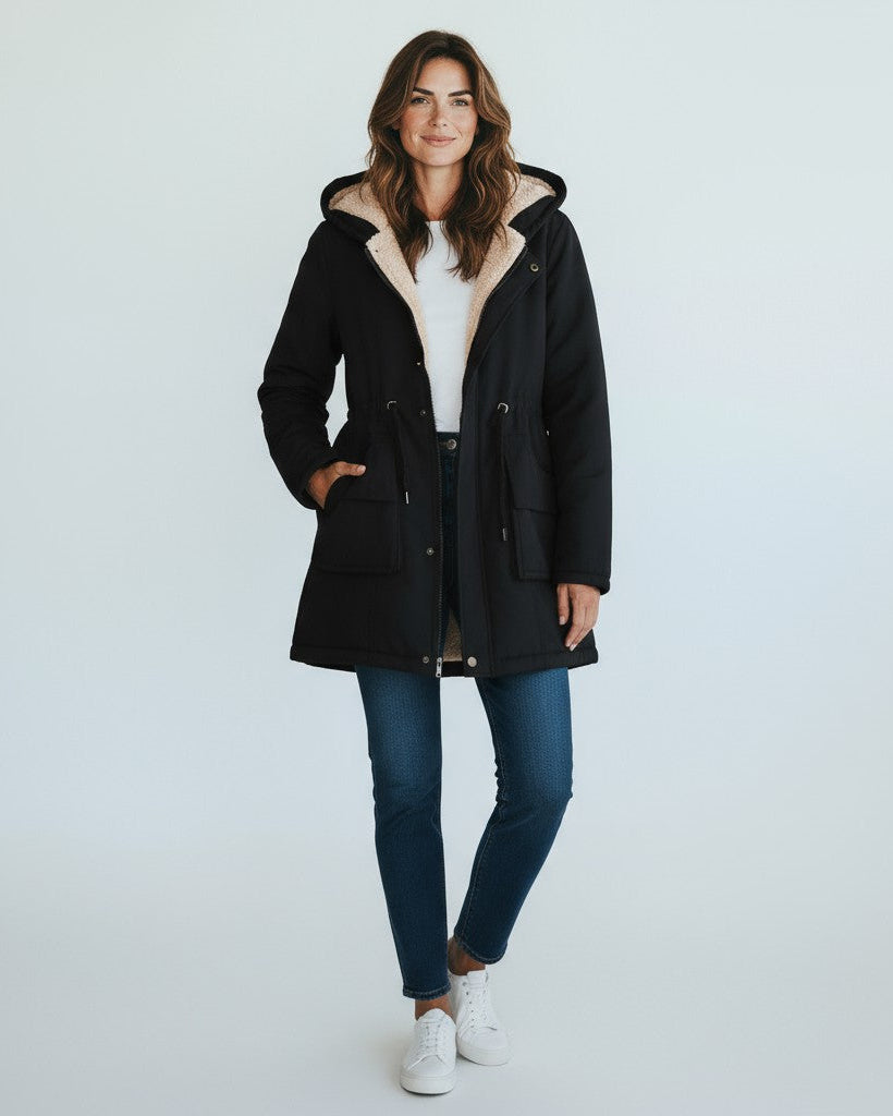 Parka Femme Hiver – Élégante Coupe Ajustée avec Doublure Polaire pour un Confort Optimal par Temps Froid 1