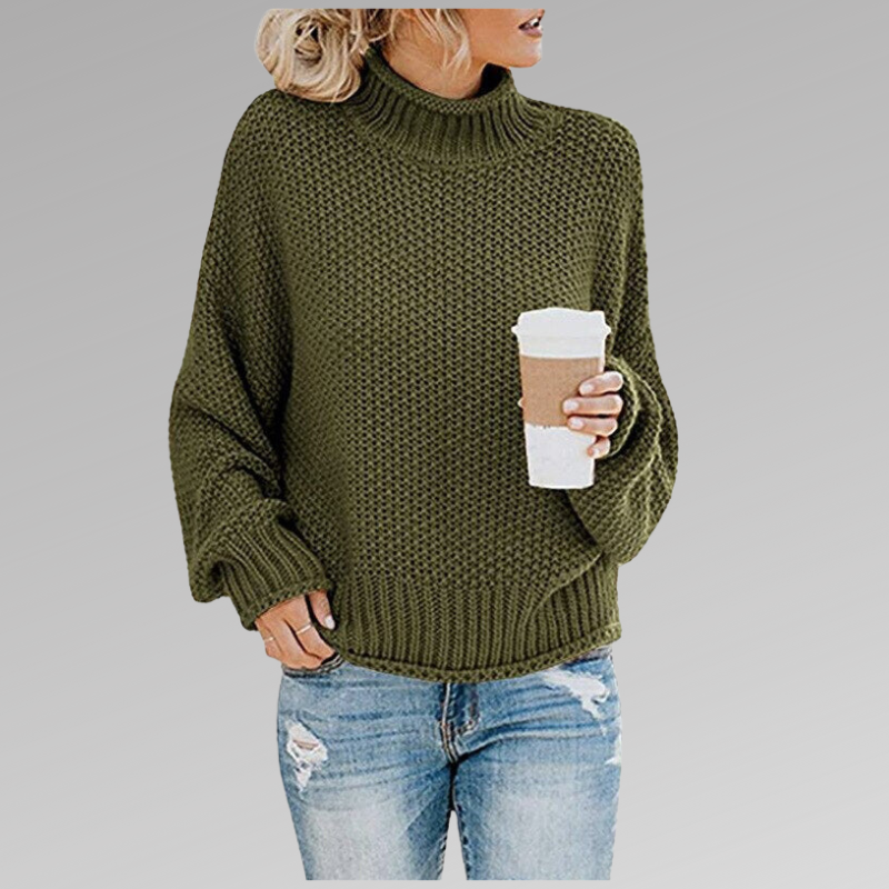 Pull Femme Élégant à Col Roulé Confortable pour Automne-Hiver 4