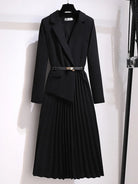 Robe Élégante Femme Plissée avec Ceinture Chic pour Toutes Occasions 4