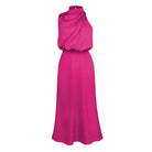 Robe Longue Femme Élégante au Col Haut pour un Style Chic 10