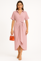 Robe Longue Femme Élégante au Style Minimaliste et Confortable 3