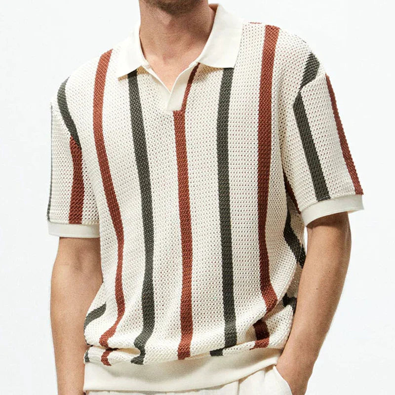 Variant image for Polo Homme Vintage Élégant au Confort Optimal-1