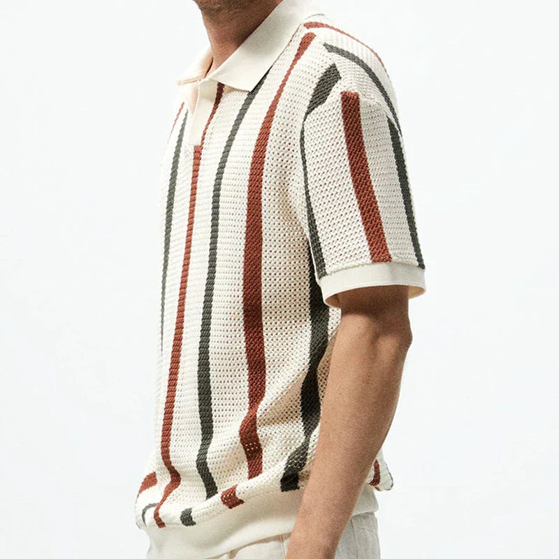 Polo Homme Vintage Élégant au Confort Optimal-4