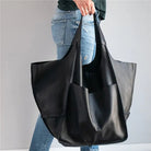 Sac Tote Bag Oversized en Cuir Élégant – Pratique pour Quotidien et Sorties, Intérieur Spacieux, Disponible en Brun, Noir, Jaune 4