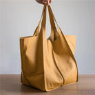 Sac Tote Bag Oversized en Cuir Élégant – Pratique pour Quotidien et Sorties, Intérieur Spacieux, Disponible en Brun, Noir, Jaune 6