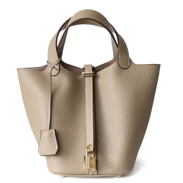Sac à Main Femme en Cuir de Luxe avec Compartiments Organisés – Élégant et Pratique 14x18x19 cm 0