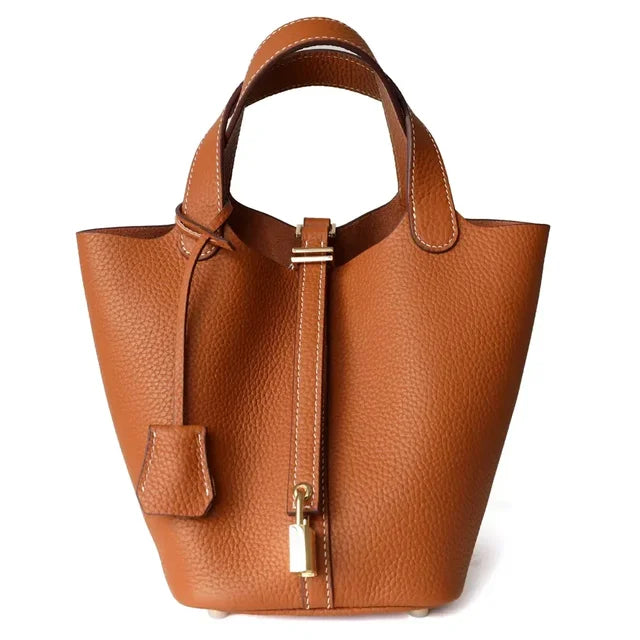 Sac à Main Femme en Cuir de Luxe avec Compartiments Organisés – Élégant et Pratique 14x18x19 cm 2