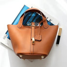 Sac à Main Femme en Cuir de Luxe avec Compartiments Organisés – Élégant et Pratique 14x18x19 cm 8
