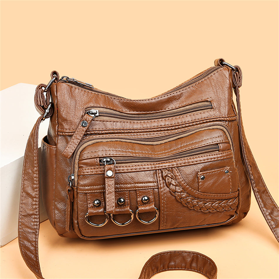 Sac à Main Vintage Élégant avec Intérieur Spacieux pour Femme 1