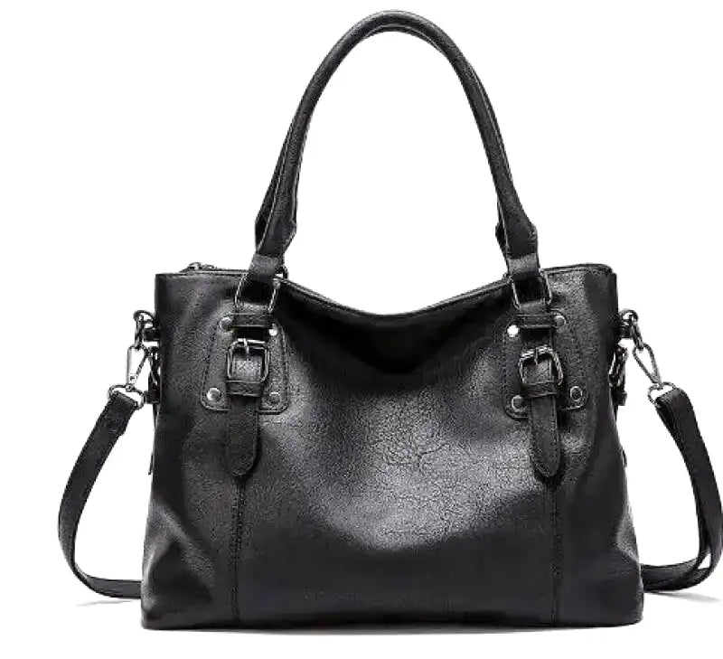 Sac à Main Vintage Femme Grande Capacité avec Bandoulière Réglable en Tissu Doux et Durable 0