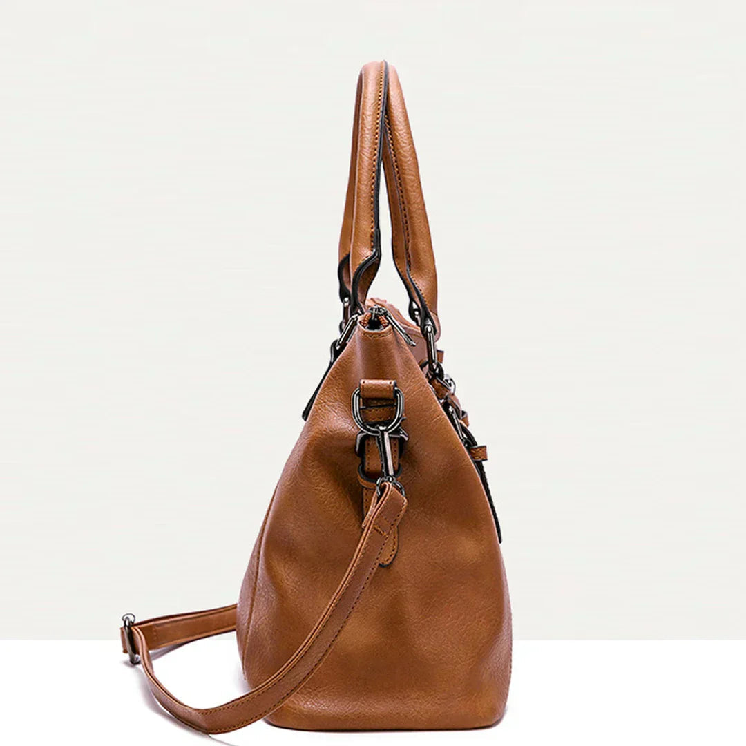 Sac à Main Vintage Femme Grande Capacité avec Bandoulière Réglable en Tissu Doux et Durable 2
