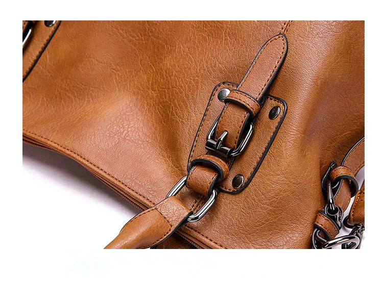 Sac à Main Vintage Femme Grande Capacité avec Bandoulière Réglable en Tissu Doux et Durable 4