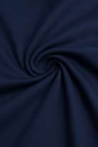Tee Shirt Homme Slim Fit Élégant en Marine Bleu - Confort et Style 4