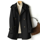 Trench Femme Classique à Double Rang avec Ceinture Ajustable et Style Élégant 0