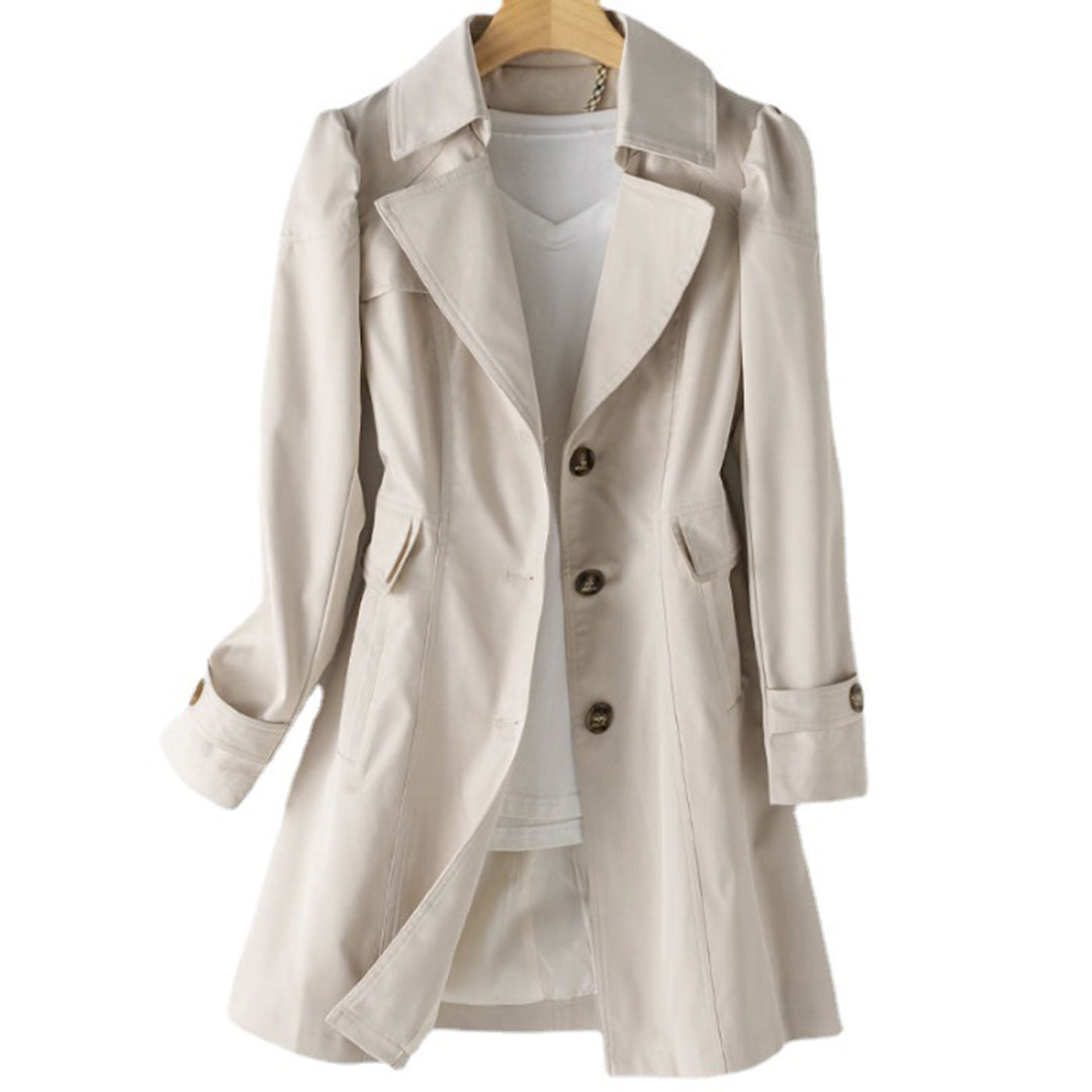 Trench Femme Élégant Résistant au Vent et à la Pluie 3
