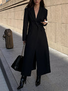 Trench Long Femme Élégant au Style Intemporel 2