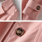 Trenchcoat Femme Élégant et Polyvalent en Beige, Noir, Khaki et Rose – Coupe Classique et Confort Optimal 5