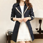 Trenchcoat Femme Long Élégant en Tissu de Qualité avec Ceinture – Style Classique et Polyvalent 0