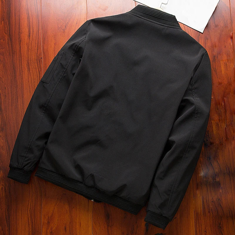 Veste Bomber Homme Slim avec Fermeture Éclair 2