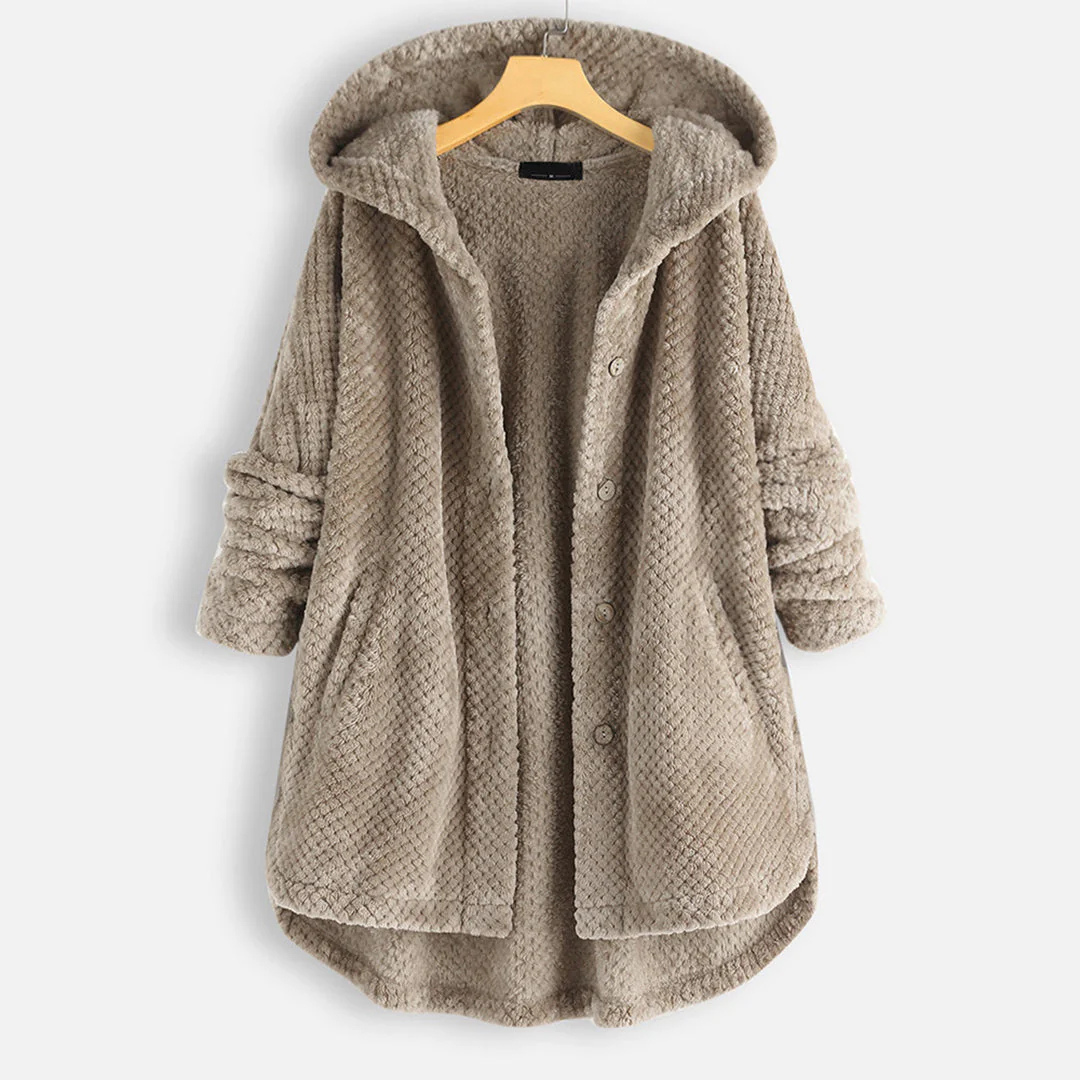 Veste Boutonnée avec Capuche Élégante pour Femmes - Confort Optimal 2