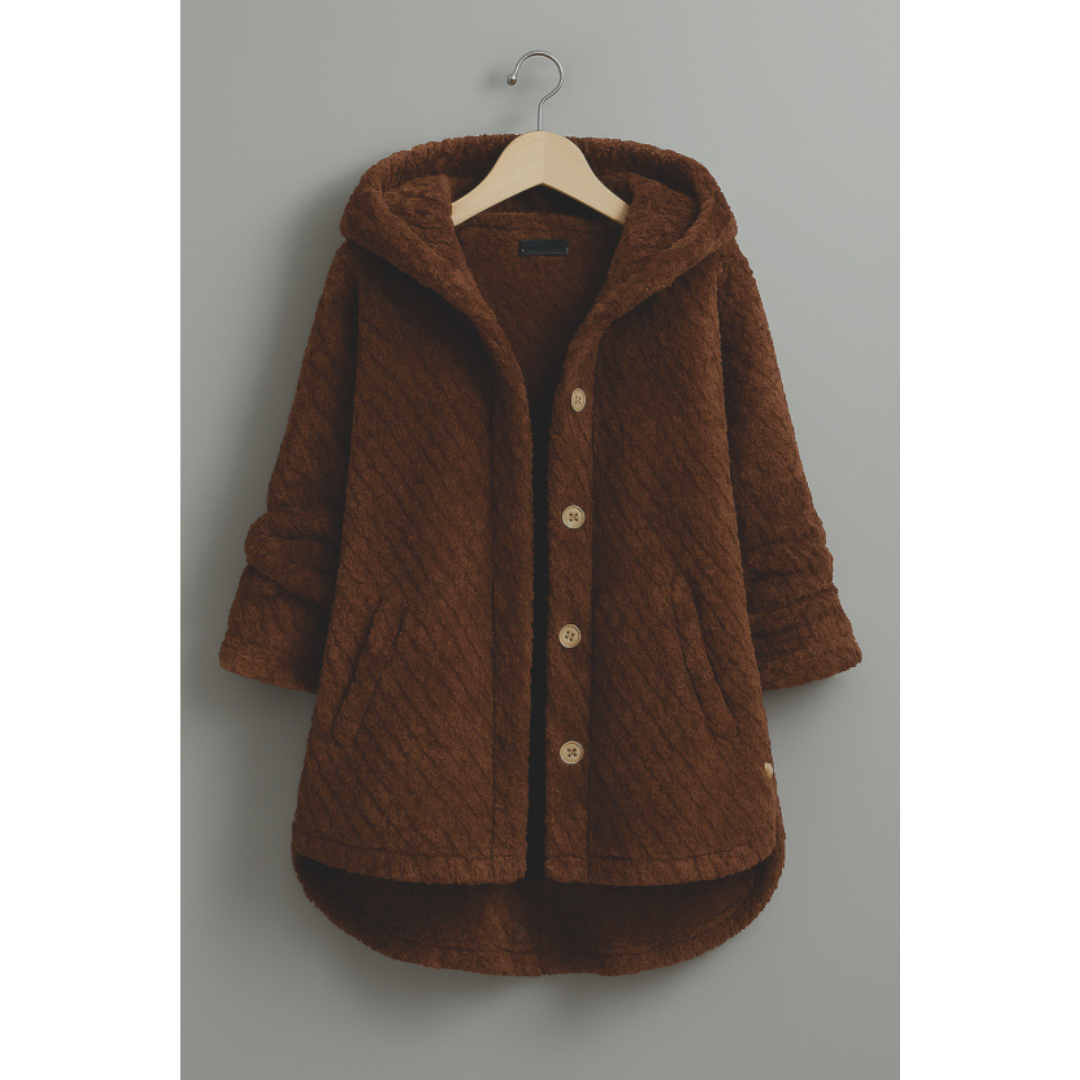 Veste Boutonnée avec Capuche Élégante pour Femmes - Confort Optimal 3